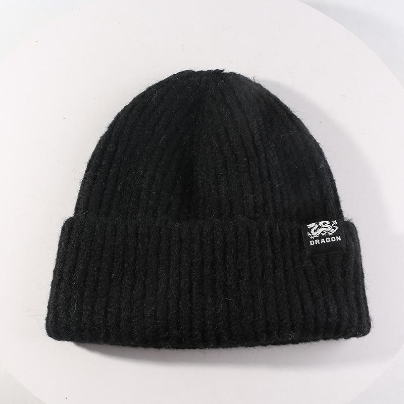 All match Warm Wool Hat Outdoor Cold Protection Ear Protection Cold Hat Showing Face Small Knitted Hat Pullover Cold Hat
