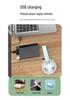 Portable Silent Desktop Fan: Handheld, Rechargeable, 3-Speed, Customizable, Powerful Wind for Dormitories
