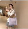 Butterfly Print Large Capacity Nylon Backpack for Junior High Students