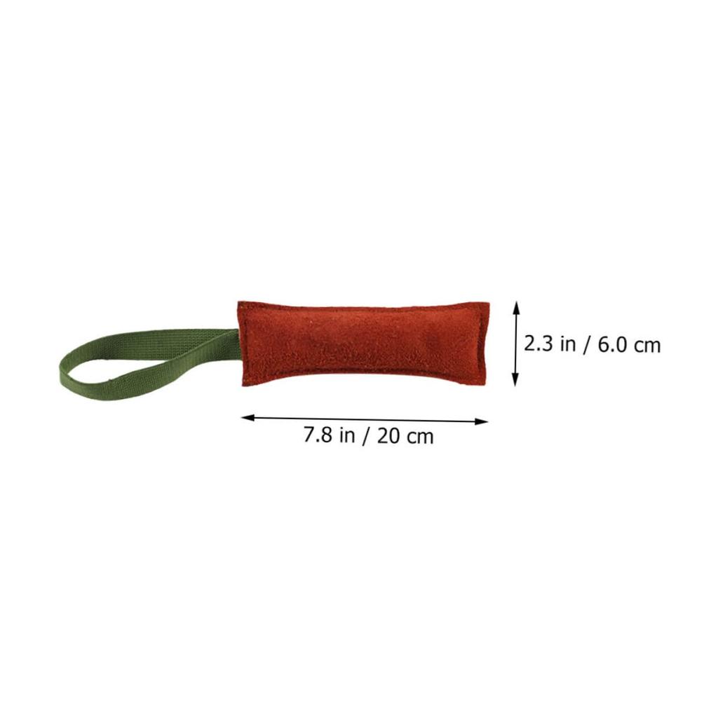 SAFIGLE Dog Bite Stick for Dog Training Hunting Outdoor Pet Difficult Dog Tug Chew Toy for Cowhide Bite-Resistant Puppies, Toy, Stick, Leather,