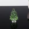 Cute Christmas Tree Miniature 3D Tree Statue Beautiful Crystal Tree Figurine  Home Decor