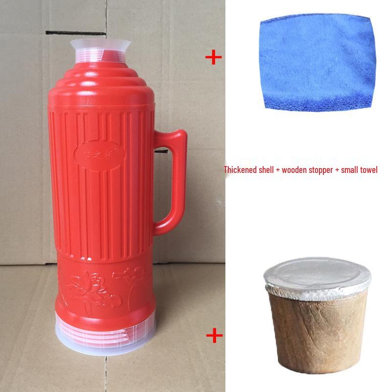 Retro Isolier-Thermoskanne - 2L Warmhaltekanne zum Kochen von Wasser, 5 Pfund Fassungsvermögen