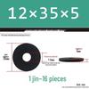 Blackened Thickened Metal Flat Washer Spacer, Round, M3-M42