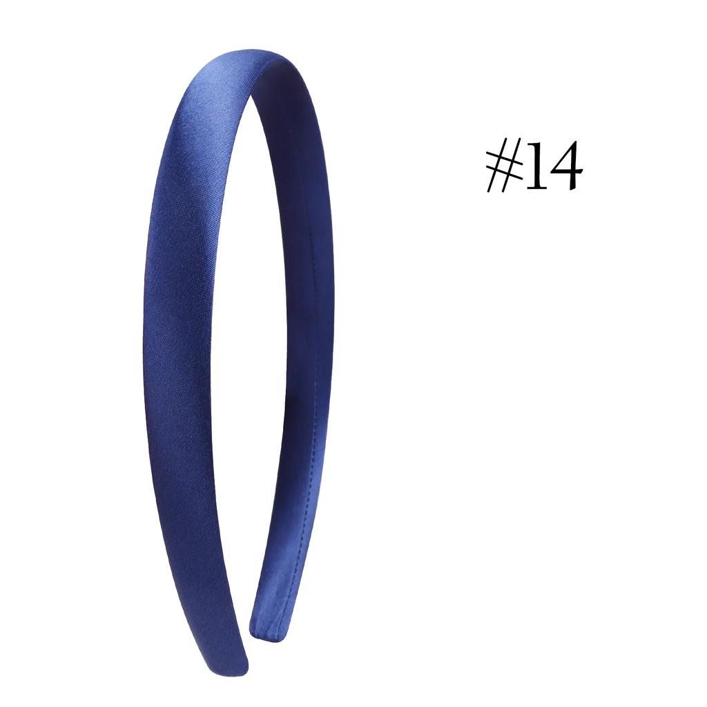 1.5cm Solid Headbands Satin Headband DIY Crafts Hairband Colorful Head Bands for Girls Women Thin Elastic Hair Hoop Accessories