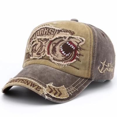 Pánska šiltovka Bavlna Módna Výšivka Žralok Ležérna Čiapka s priezorom Pre Ženy Snapback Značka Hip Hop Čiapky Unisex Gorras