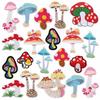 Cartoon Mushroom Embroidery Cloth Sticker Mushroom Embroidery Label Clothes Patch Sticker Fast Sell Hot Embroidery Chapter Boy