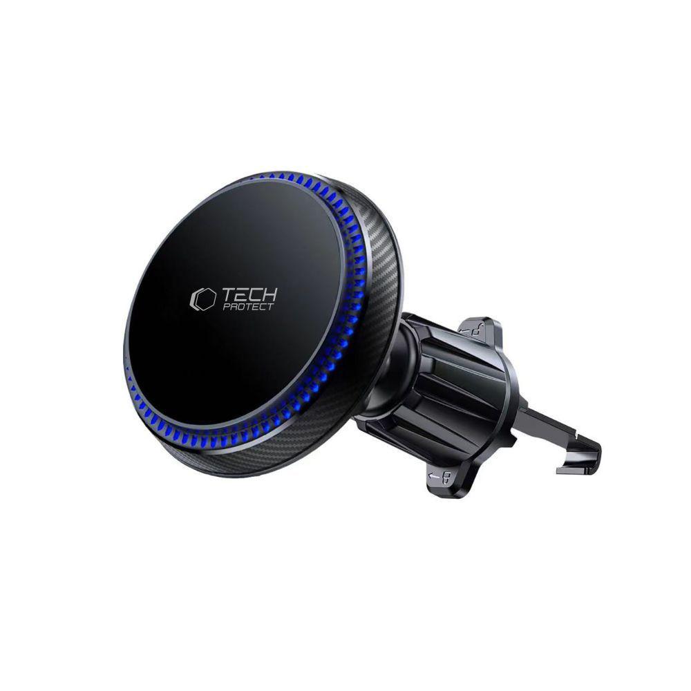 Uchwyt Samochodowy Z Ładowarką Indukcyjną MagSafe 15W Na Kratkę Nawiewu - Czarny