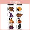 Halloween Door Decoration With Paper Pumpkin And Bat Scene For Home Or Party Setup