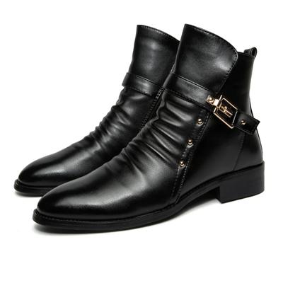 Fashion With Zip Pointed Toe Man Shoes Spring Autumn New High Quality Boots for Men Casual Non Slip Size 44 Retro Hot Selling Vintage 45
