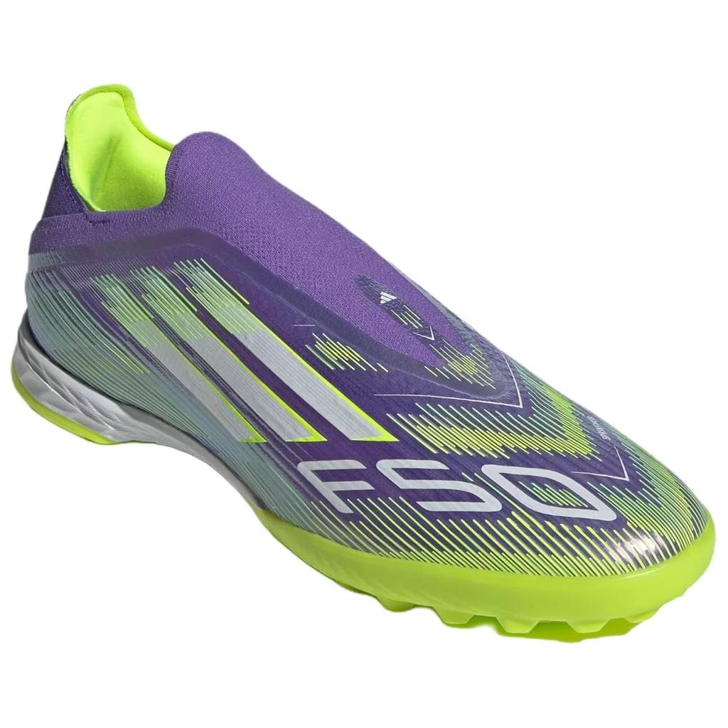 Adidas F50 PRO Leather Soccer Shoes Men's Purple Green JR9330