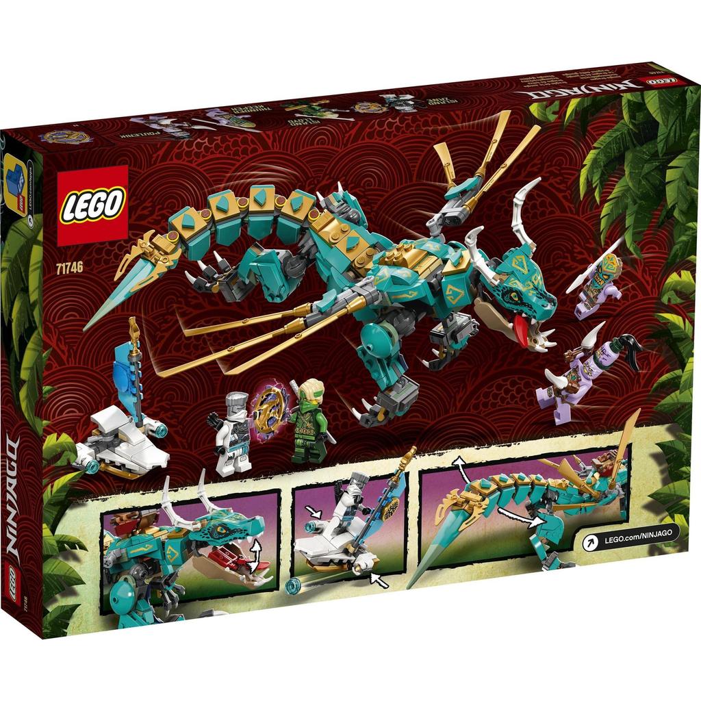 LEGO Ninjago Jungle Dragon 71746 Toy Blocks Gift Ninja Dragon Boys Ages 8 and Up