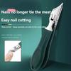 1Pc Curved Stainless Steel Nail Clipper Anti-Splash Fingernail And Toenail Cutter with Cuticle Remover
