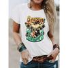 Women's T-Shirt Cow Head Pattern Printing Fashion Casual Blouse Oversized T-Shirt Summer Women's Clothing
