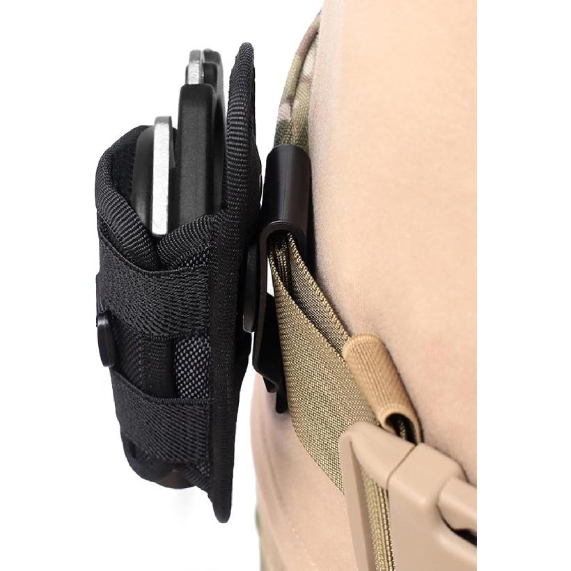 Emergency Response Shears,Stainless Steel Multifunction Self-Luminous Foldable Trauma shear with 1 Black Holster for Outdoor Camping Tools