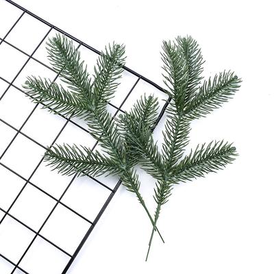 10/30pcs Artificial Plant Plastics Single Tube Pine Needle Christmas Tree Decor Home Accessory Green Leaves Diy Scrapbook Bonsai