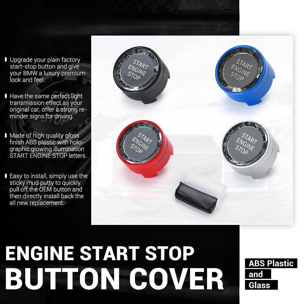 Car Styling Engine Start Stop Switch Button Sticker For BMW 1 2 3 4 5 6 7 Series F20 F21 F22 F23 F30 F34 F10 F18 F12 F07 F01 F02