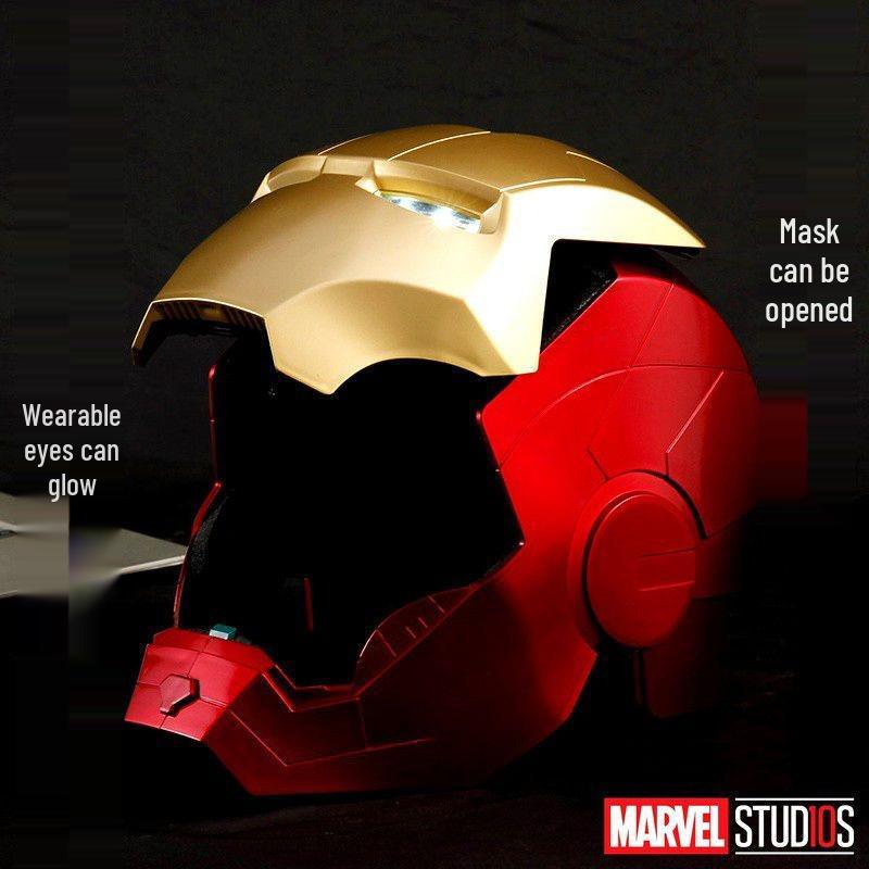Κράνος Iron Man MK5 με Φωνητικό Έλεγχο, Αυτόματο Άνοιγμα, Φωτεινά Χαρακτηριστικά & Μοντέλο Χεριού Cosplay Props