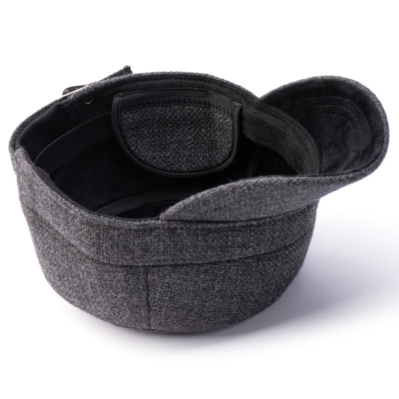Unisex Winter Large Size Military Hats Men Big Head Full Sealed Warm Earflap Cap For Dad Outdoor Flat Top Hat 56-59Cm 60-65Cm