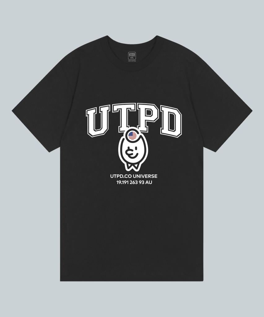 UNTAPPED STUDIO Ted Authentic Logo Pure Cotton Big Oversized Short Sleeve T-Shirt 2 Colors