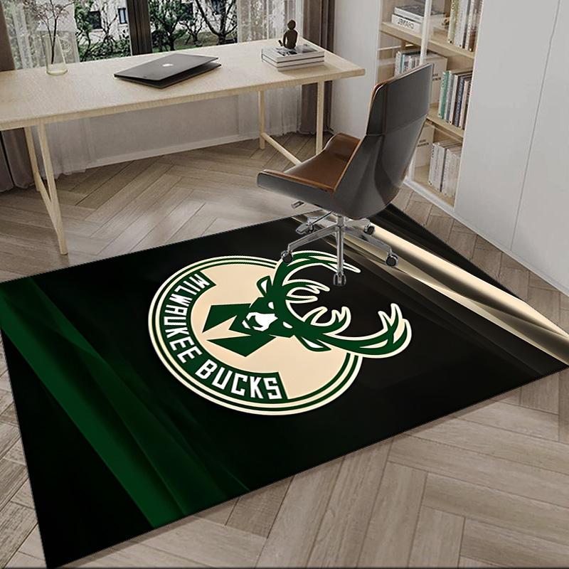 Bucks Team Logo Carpet, Kitchen Rugs, Yoga Mat, Non-Slip Mats, Rug for Bathroom, Living Room Bedroom, Camping Rugs Christmas Gift