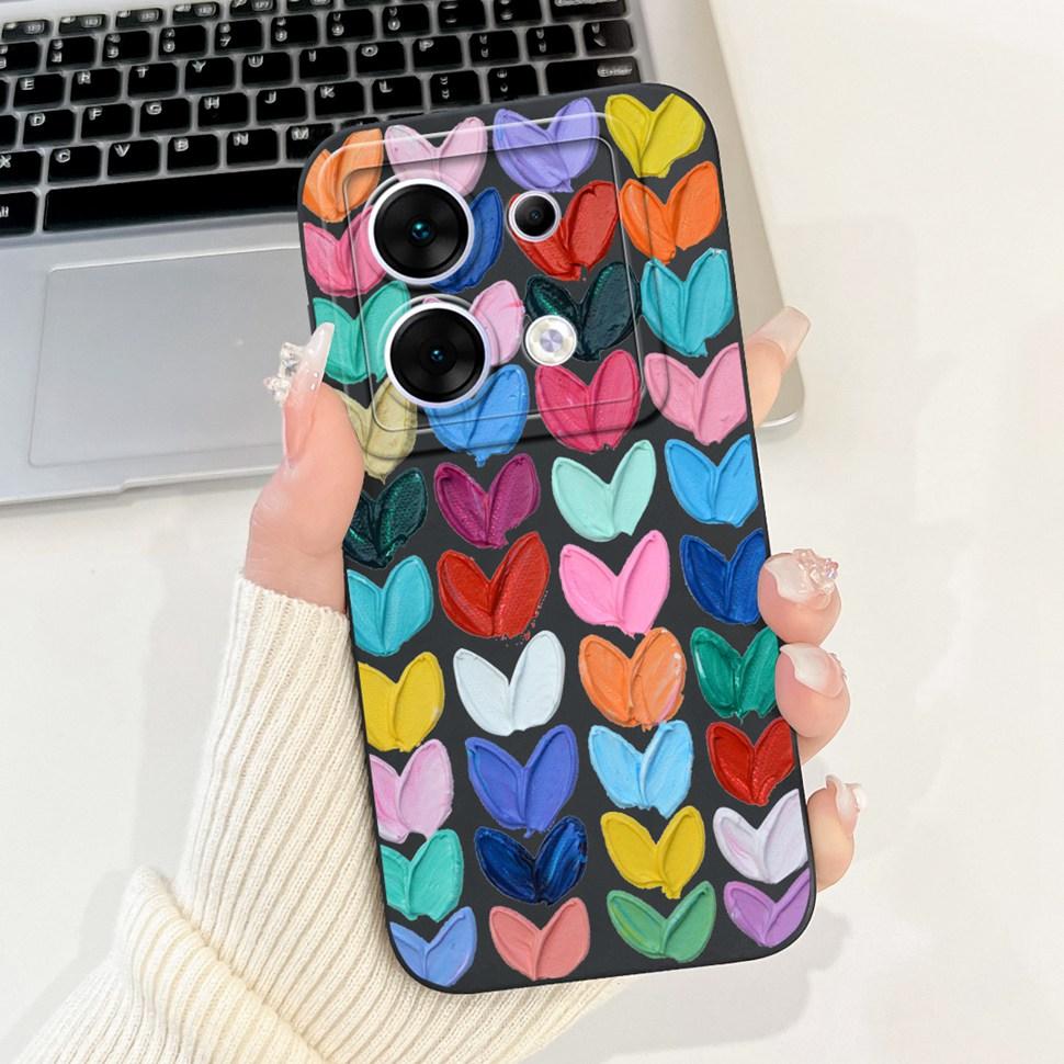 Stilvolle Blumenbemalte Hülle Für Infinix Zero 30 X6731 Case Weiche Silikon Handyhülle Für Infinix Zero 30 Zero30 5G Rückseite
