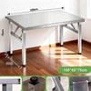 Stainless Steel Folding Table For Home Bbq Kitchen Food Prep Outdoor Bench Table Foldable Dining Table Portable