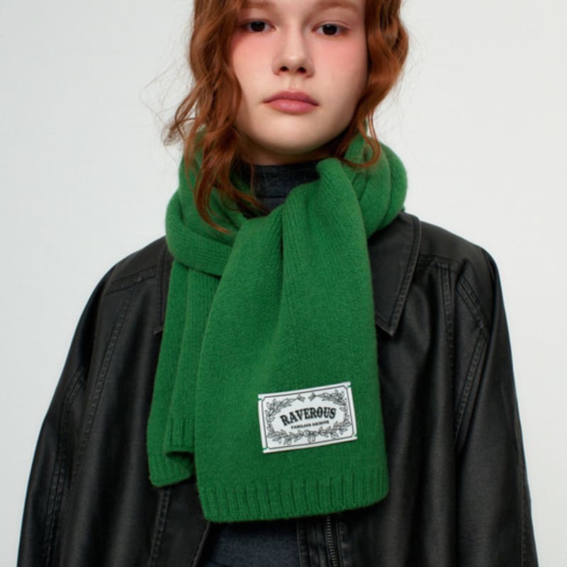 RAVEROUS Basic Plain Muffler_Green