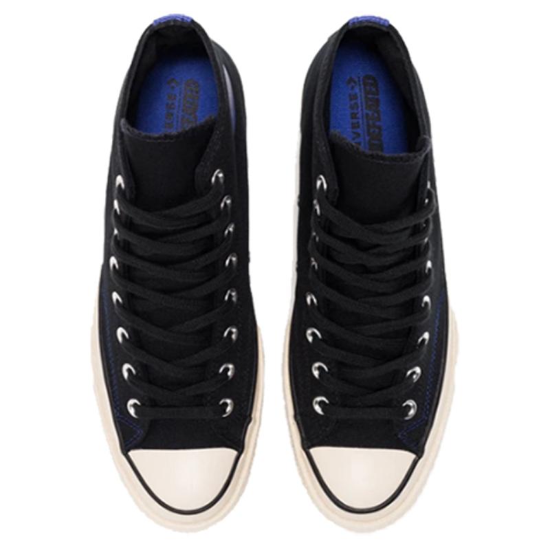 UNDEFEATED x Converse Chuck 70 Chuck Taylor All Star Lace-up Round Toe High Top Canvas Shoes Unisex Black
