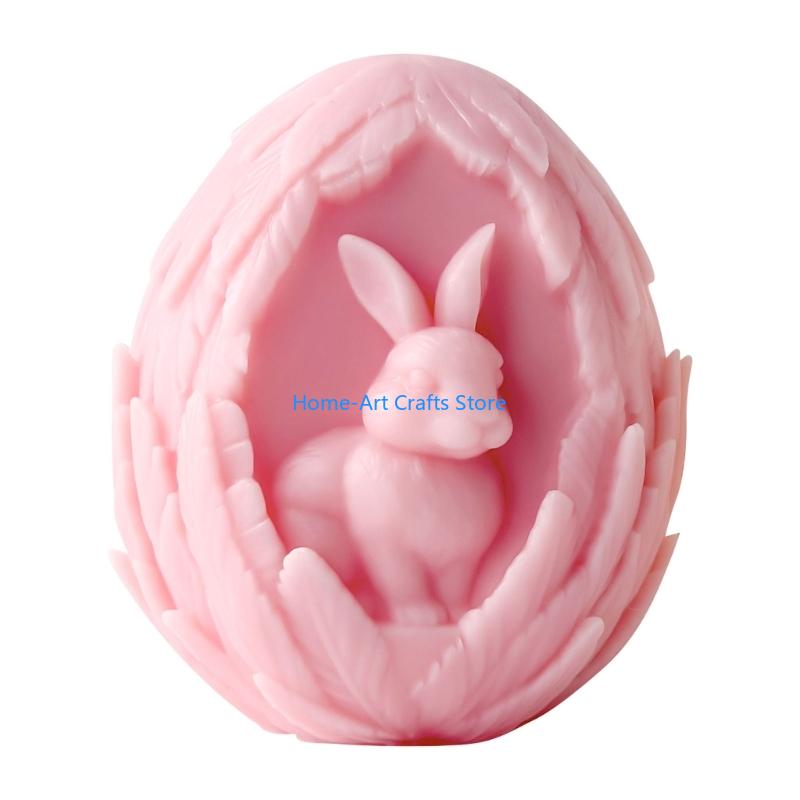 Y3NA Easters Rabbits Silicone Mould For Aromatherapys Craft And DIY Projects CN