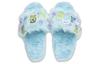 DISHINIGUAISHOUDAXUE X Li Ning Ln Slipper Se Fleece Lined Comfortable And Versatile Slide Slippers Women's Blue AGAT024-1
