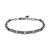 Bracelet - SATX30 - Steel - Black - 22CM - Men