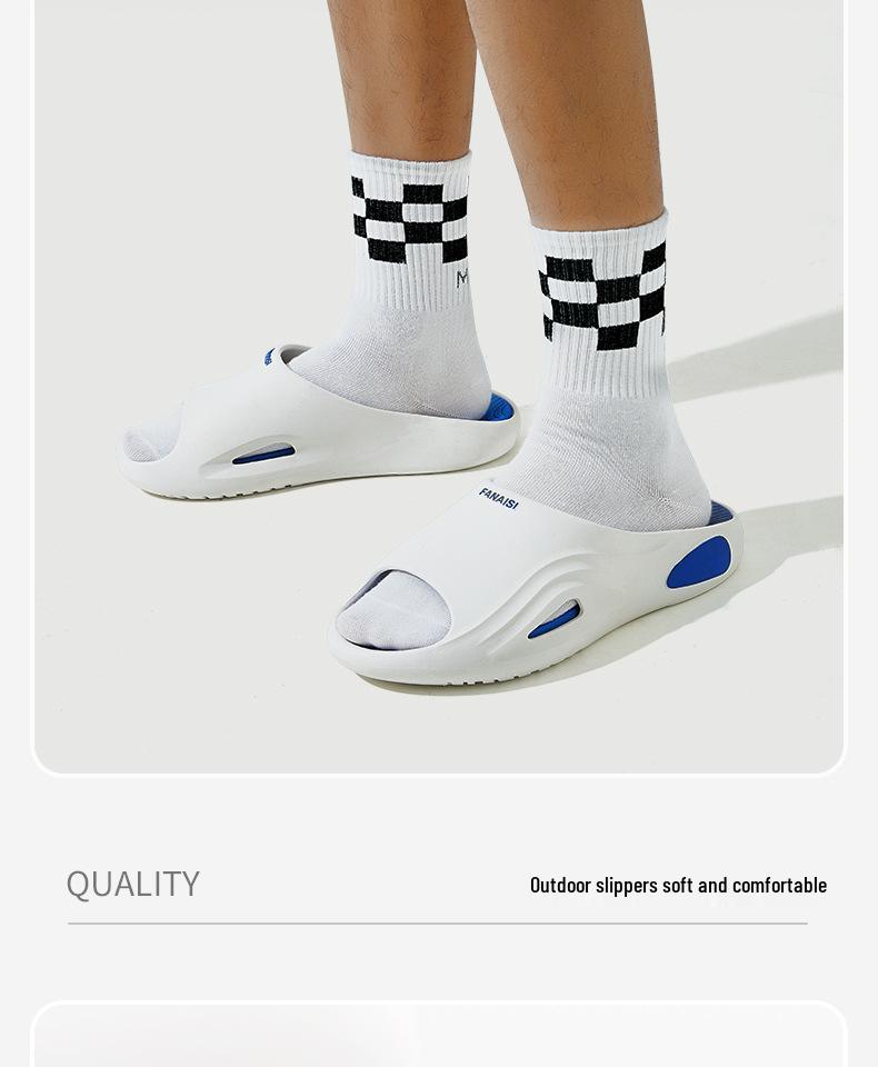 2025 Męskie Antypoślizgowe Kapcie Domowe/Zewnętrzne: Styl letni, gotowy do kąpieli, uniseks i na każdą porę roku