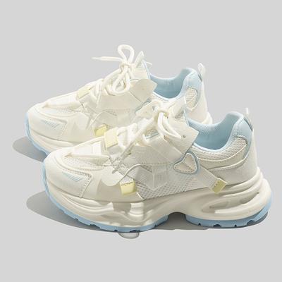 Summer New Mesh Women White Shoes All-matching Sneaker Breathable Skate Shoes Fashionable Casual Shoes Fashionable Men Single-layer Shoes