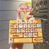 Creative Design Decompression Button Toy 26 Key Keyboard Keychain  Bag Accessory