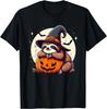 Halloween Kürbis Süßes Faultier Halloween T-Shirt