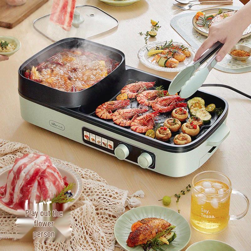 Bear Multifunction Electric Grill & Hot Pot CN plug (adapter included)