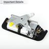 Car Back Rear Exterior Door Tailgate Handles for Toyota Pickup 1989-1995 Durable Tailgate Replacement Handle No.6909089101 ABS Metal Silver Tone 1 Pc