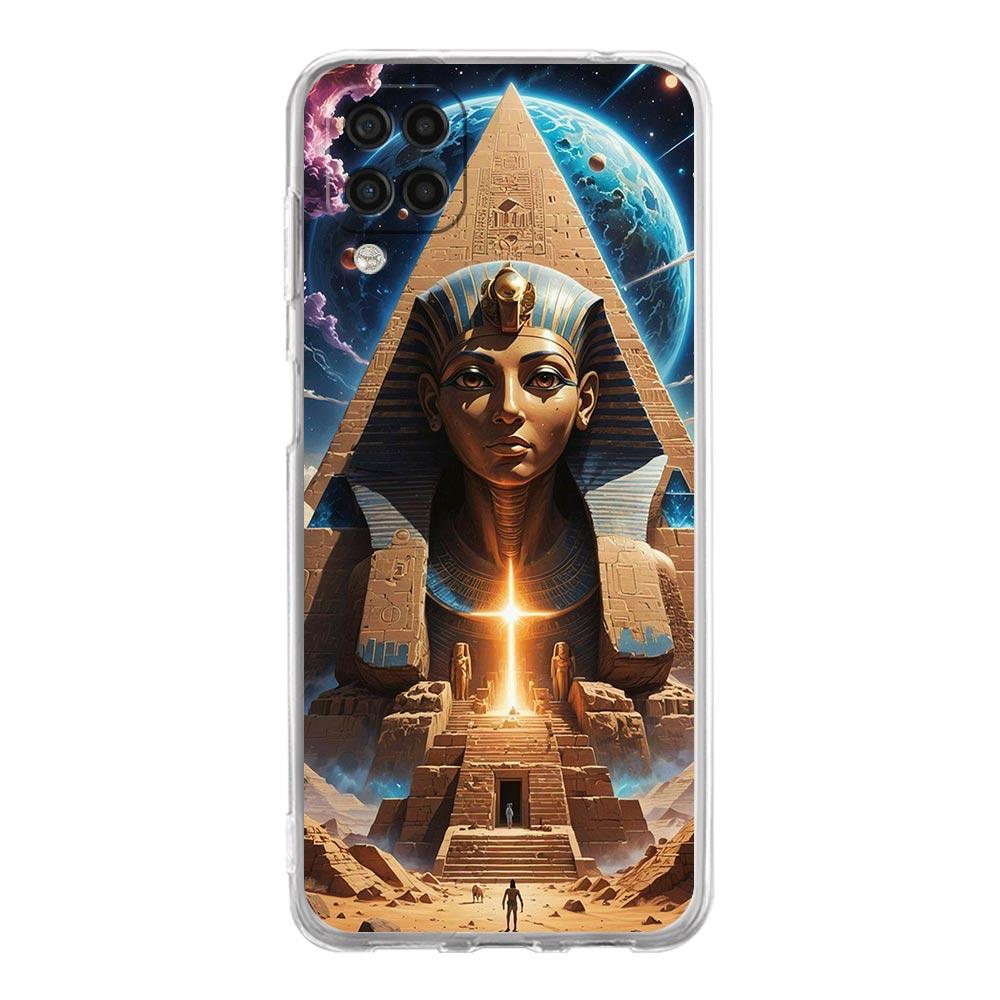 Phone Case For Samsung A13 A33 A35 A55 A73 A53 A23 A51 A71 A21S A31 A41 A05s A03S A15 A25 5G Cover Ancient Egypt God Pyramid