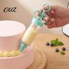 DIY Pastry Decoration Set Dessert Cake Icing Dispenser, 8/11 Interchangeable Nozzles Piping Tips, Easy Control Decorator Ergonomic Transparent Barrel
