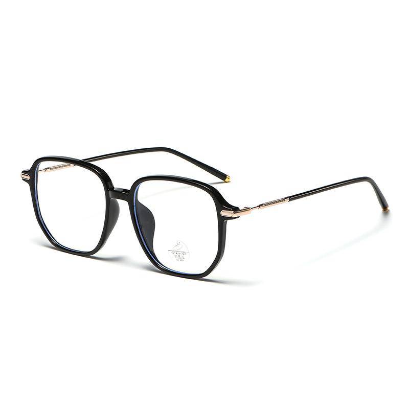 Glasses Frame Trendy Glasses Women'S Polygon Tr Flat Glasses Anti-Blue Light Glasses Frame Can Be Matched With Glasses Men'S Tj1418