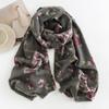 Imitation Cashmere Scarf New Autumn and Winter Fashion Printed Shawl Scarf Women's Medium Length Thickened Warm Scarf