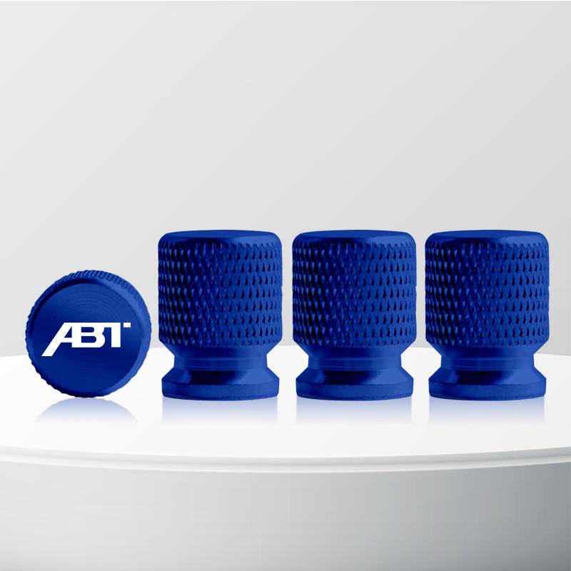 Aluminum ABT Logo Car Wheel Tire Valve Stem Caps Tyre Valve Covers For Skoda Seat Cupra TTRS RS5 RS4 A4 A5 Q3 Q5 Golf Polo 4pcs