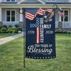 US 250th Anniversary Garden Ag 1776-2026 God Family Country Patriotic USA Yard Decor Religious Cross and Eagle Outdoor Ban AAS