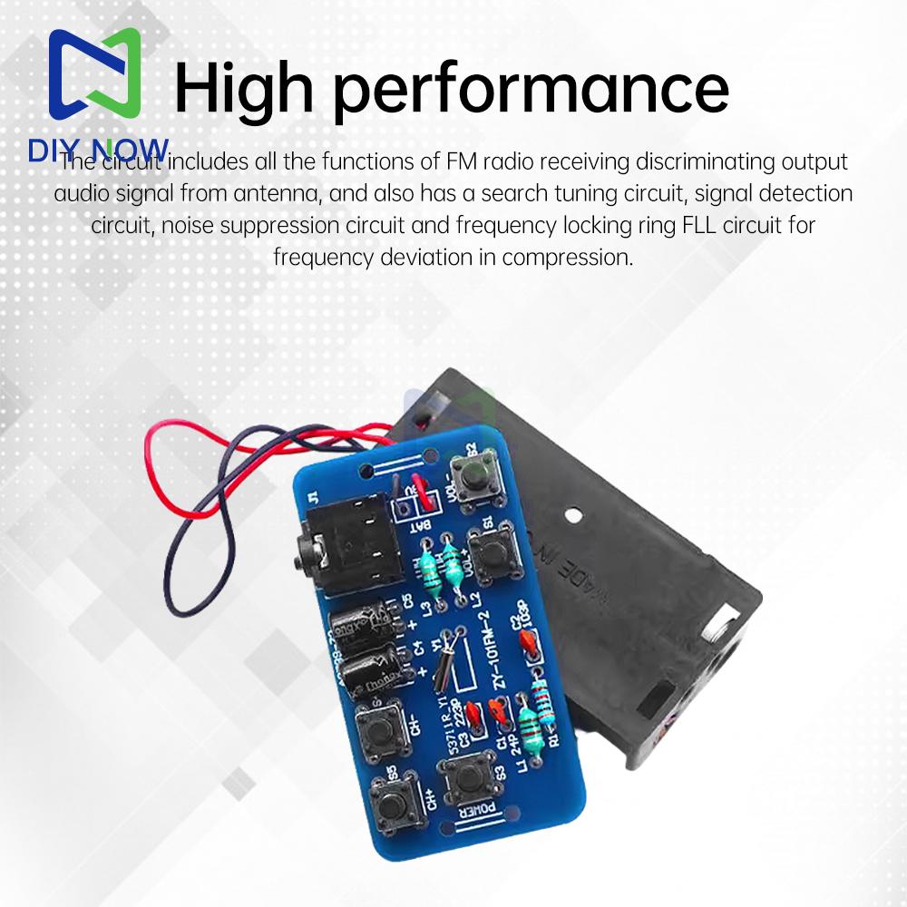 RDA5807 Electronic Audio Module FM Radio DIY Kit 76~108MHZ Radio Module 1.8-3.6V Electronic Production Training DIY kit