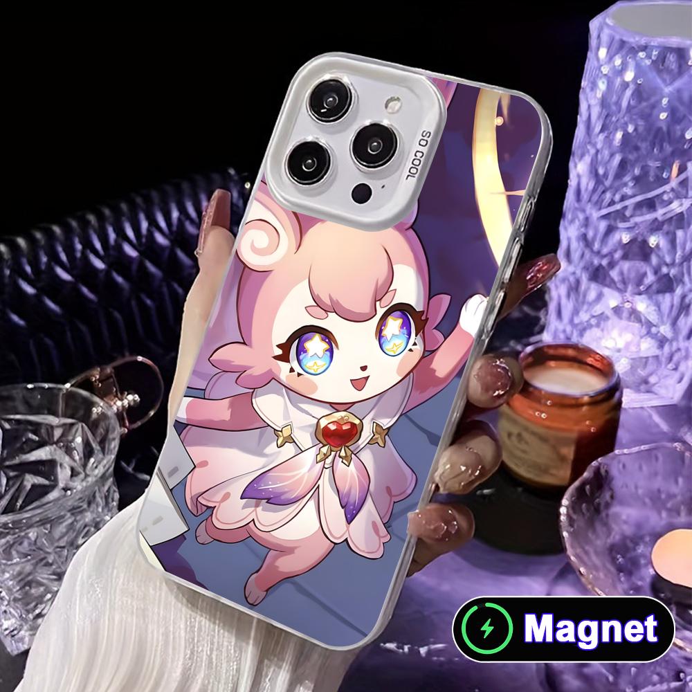 HSR Mem White Translucent MagSafe Mobile Phone Case for iPhone 17 16 15 14 13 12 11 X XR XS Air Pro Max Plus Cover