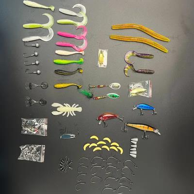 125pcs Complete Bionic Fishing Kit | Lifelike Hard/Soft Lures (4g-8g) + Adjustable Sinkers & Safe-Lock Hooks | All-in-One Tackle