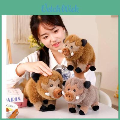 Delightful Cute Wild Boar Plush Pig Toy 25cm And 30cm For Kids Birthday Celebrations