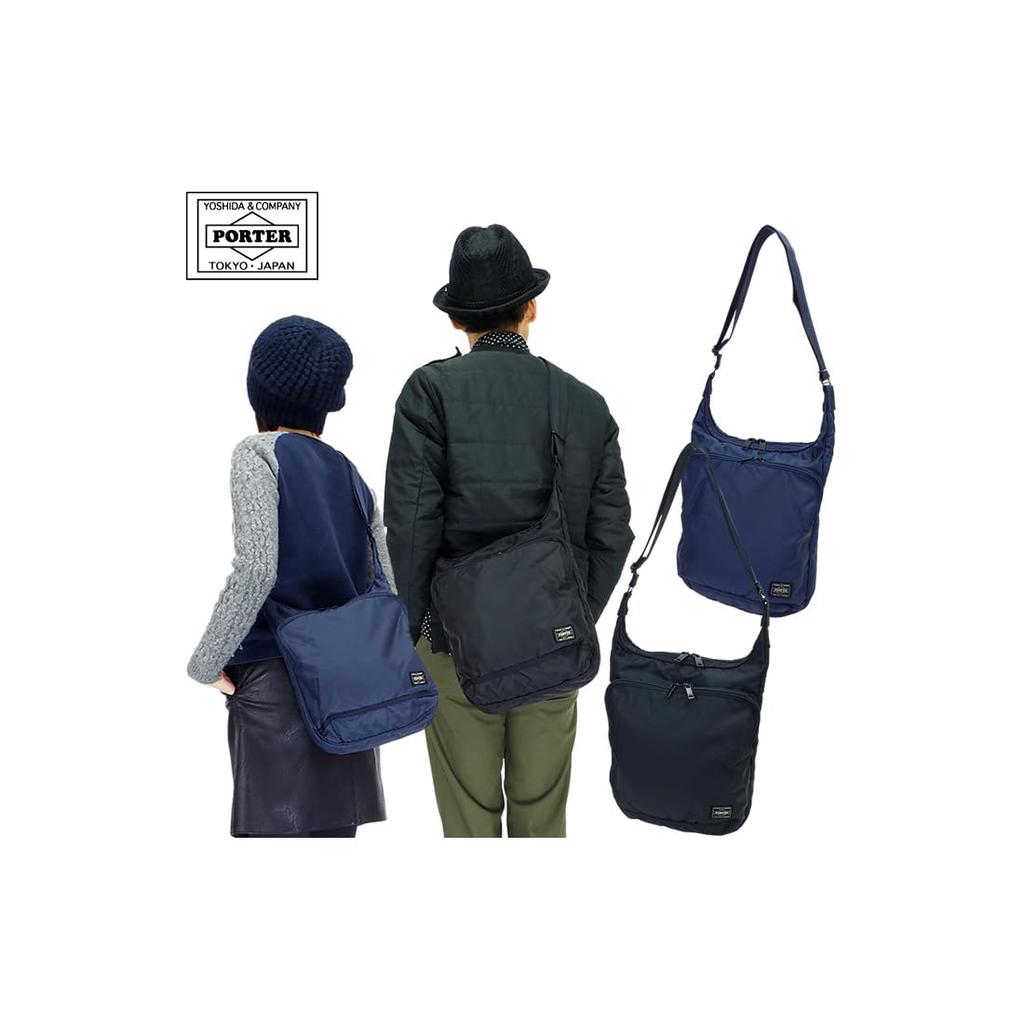 Flash Vertical Shoulder Bag Yoshida Bag FLASH [Porter] Men's Women's (Navy/NV)