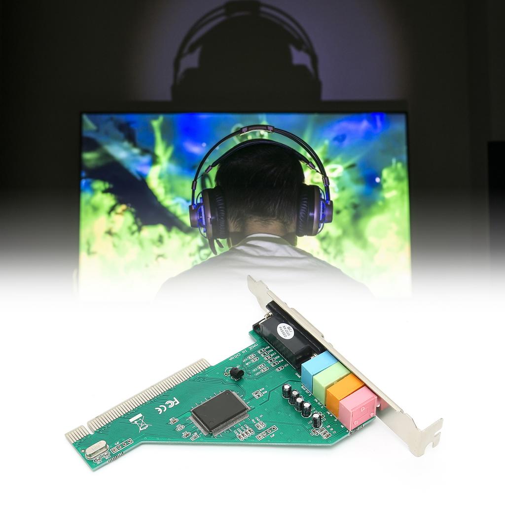 PCI Sound Card 120dB Duplex Playback Computer Accessory with 4 Channel for 98 8738