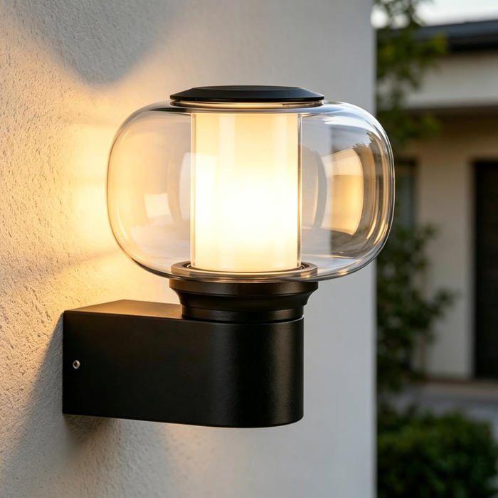 Applique d'extérieur - NETTLIFE - N°3 - E27 - Étanche IP65 - Noir, 40W max